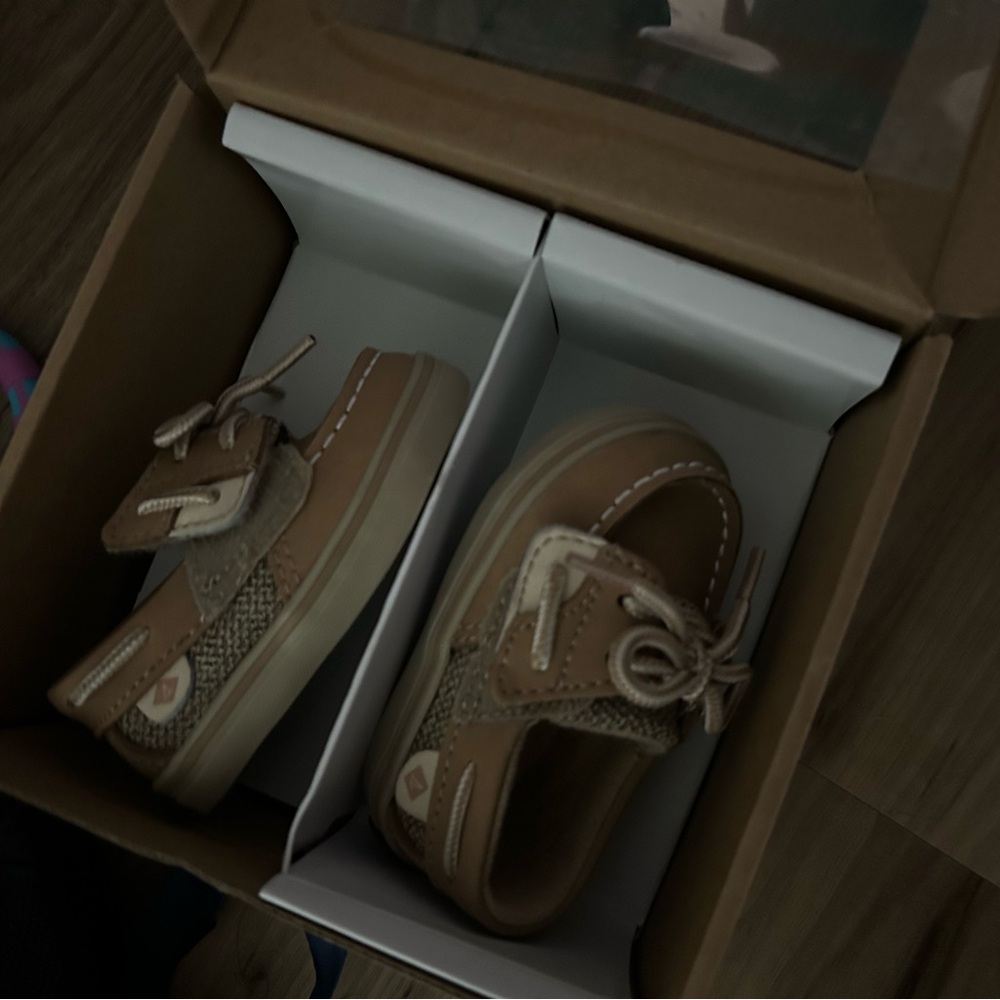 Kids Tan Sperry